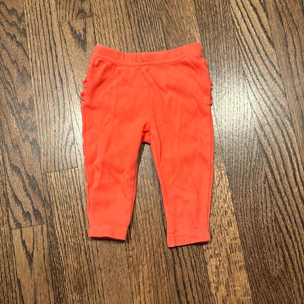 Coral 6m Leggings with ruffles